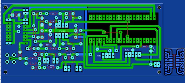 PCB-Layout einer elektronischen Schaltung