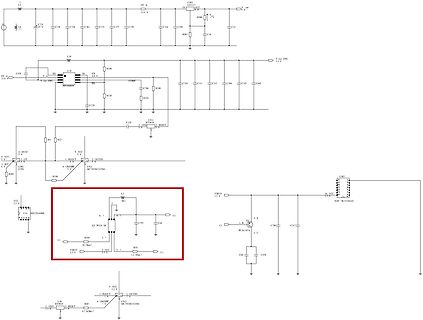 Elektronischer Schaltplan mit Spannungsreglern und Mikrocontroller