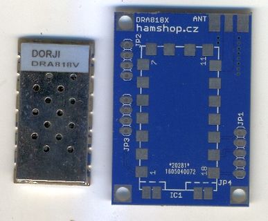 DORJI DRA818V Modul und DRA818X Leiterplatte