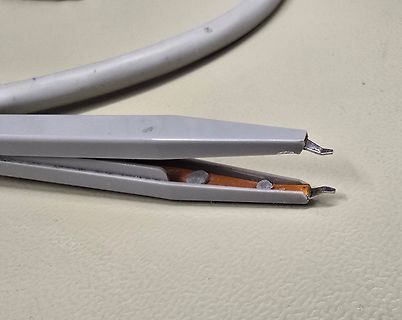 Spannungsmessklemmen einer Messleitung