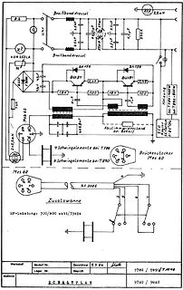 Schaltplan eines HF-Verstärkers T780 / T890 / T1040