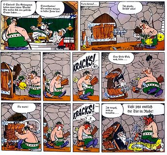Comicstrip Asterix und Obelix