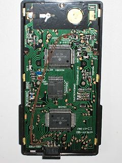 Innenansicht einer Leiterplatte mit Mikrocontrollern