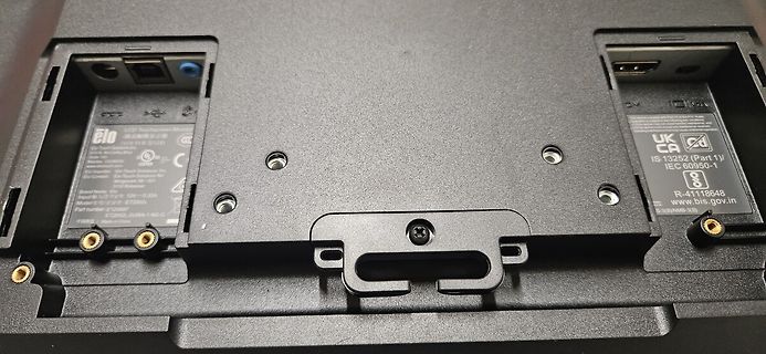 Rückseite eines Elo Touchscreen Monitors