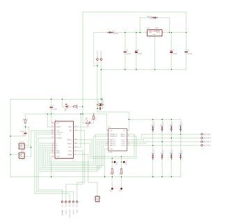 Schaltplan einer Motortreiber-Schaltung
