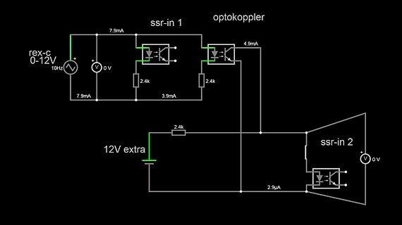 Schaltplan mit SSR und Optokoppler