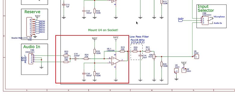 Ausschnitt eines elektronischen Schaltplans
