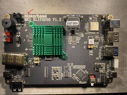 MKS KLIPAD50 V1.2 Steuerplatine mit Kühlkörper