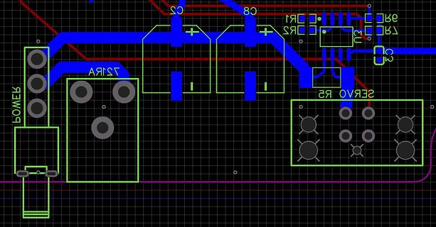 Ausschnitt eines PCB-Layouts
