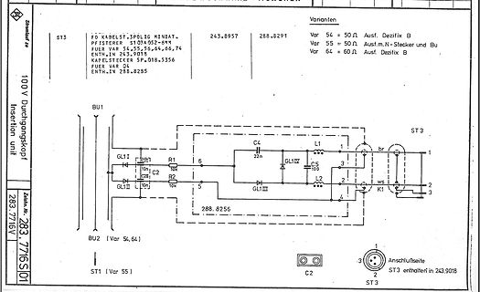 Schaltplan einer Insertion Unit