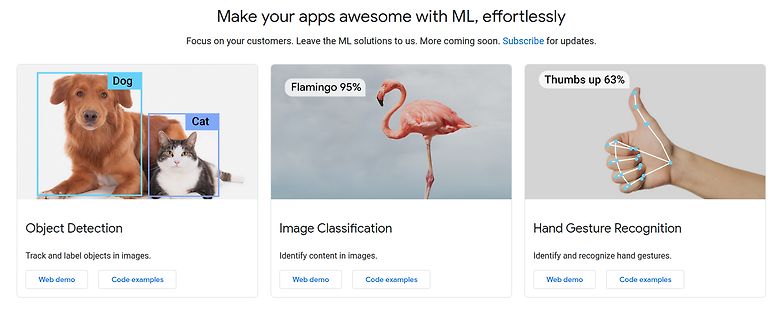 Werbebanner für Machine Learning Anwendungen