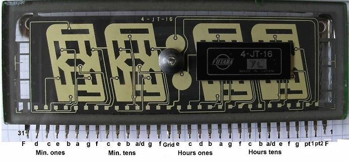 Leiterplatte eines 4-stelligen 7-Segment-Displays