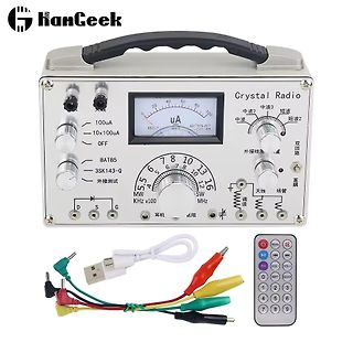 Crystal Radio Messgerät mit Zubehör