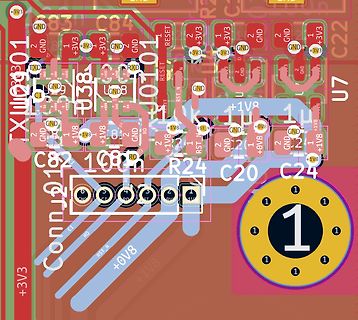 Ausschnitt eines PCB-Layouts