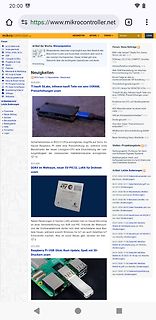 Screenshot der Website mikrocontroller.net