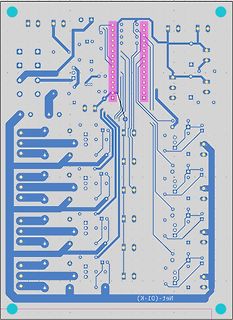 Leiterplatten-Layout einer Platine