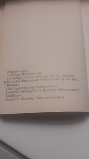 Impressum einer Buchseite