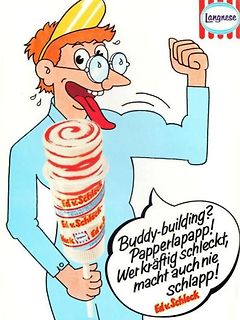 Comic-Werbung für Ed. v. Schleck Lutscher