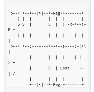 ASCII-Art Darstellung eines Schaltplans
