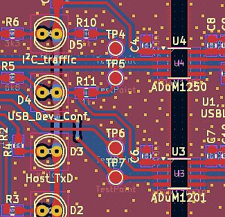 Ausschnitt eines PCB-Layouts