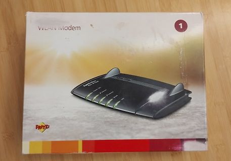 Verpackung eines FRITZ!Box WLAN Modems