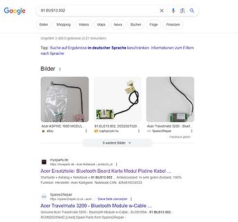 Google Bildersuche nach Acer Bluetooth Modul