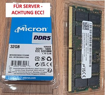 Micron DDR5 32GB ECC SODIMM RAM-Modul