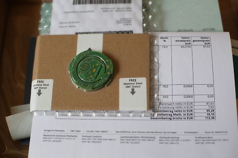 SMT Stencil auf Paket und Rechnung