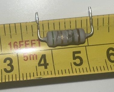 Widerstand auf Maßband
