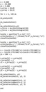 Programmcode für eine geometrische Berechnung oder Grafikprogrammierung
