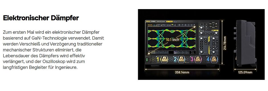 Produktpräsentation eines Rigol DS9604 Oszilloskops