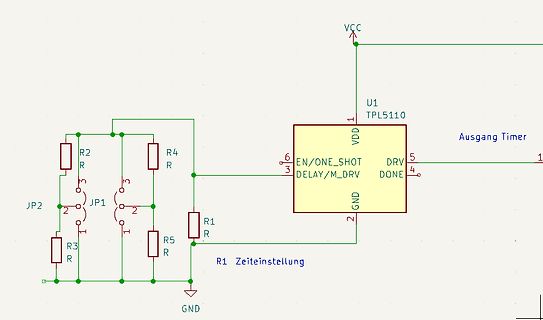 Schaltplan mit TPL5110 Timer