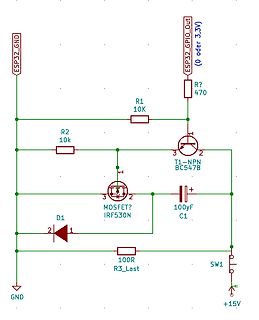 Schaltplan einer MOSFET-Treiberstufe