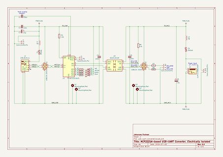 Schaltplan eines USB-UART-Konverters