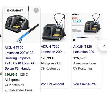 Preisvergleich Aixun T320 Lötstation