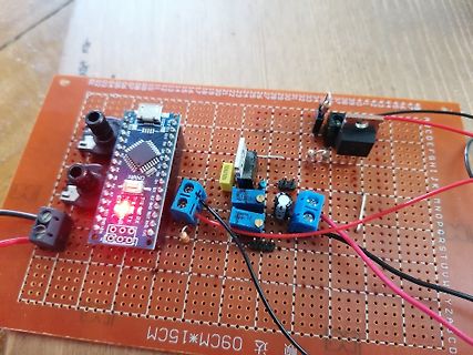 Aufbau mit Arduino Nano auf Lochrasterplatine