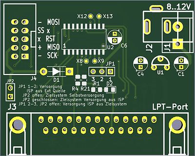 PCB-Layout einer Leiterplatte