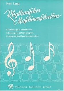 Buchcover Rhythmisches Maschinenschreiben