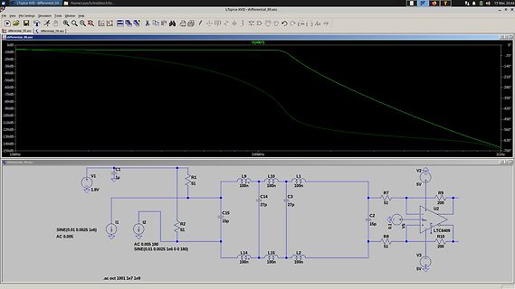 LTspice Simulation Schaltplan und Frequenzgang