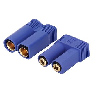 Zwei blaue XT60-Steckverbinder