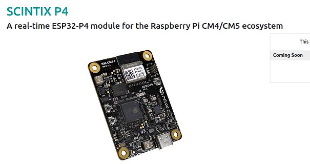 SCINTIX P4 ESP32-P4 Modul für Raspberry Pi CM4/CM5