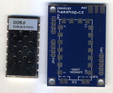DORJI DRA818V Modul und DRA818X Leiterplatte