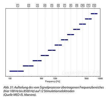 Frequenzverteilung auf Stimulationselektroden