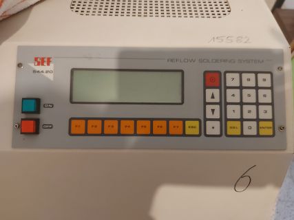 Bedienfeld eines SEF Reflow Soldering Systems