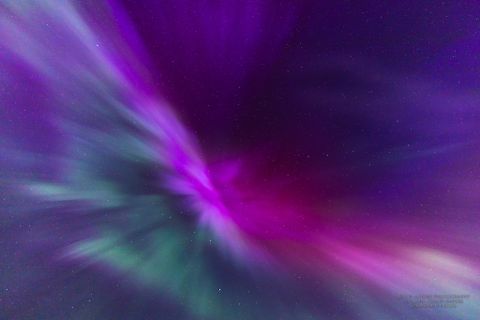 Polarlichter am Nachthimmel