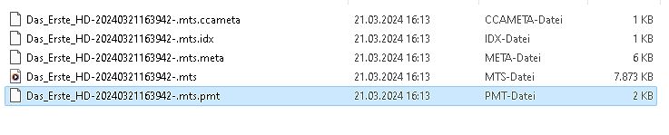 Dateiliste in einem Dateimanager