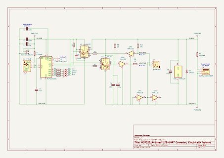 Schaltplan eines USB-UART-Konverters