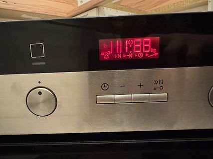 Display einer Küchenwaage