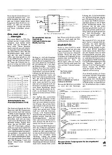 Buchseite mit Schaltplan und Programmcode
