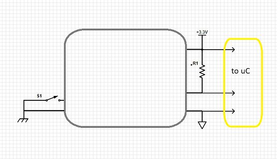Schaltplan eines Mikrocontroller-Anschlusses